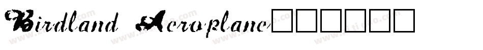 Birdland Aeroplane字体转换